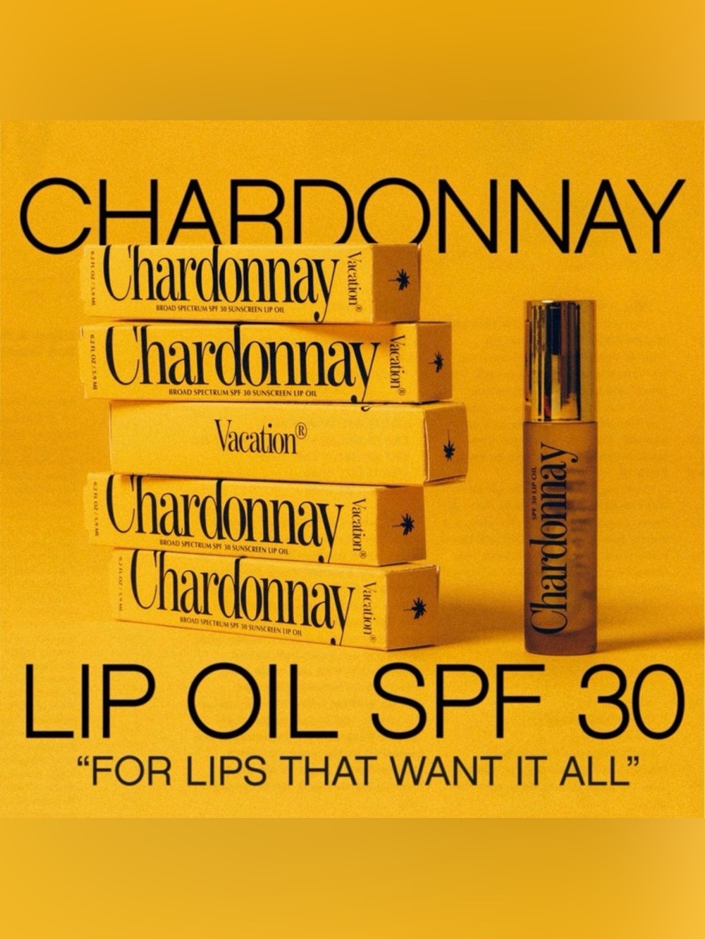 Vacation Chardonnay Lip
Oil - SPF 30